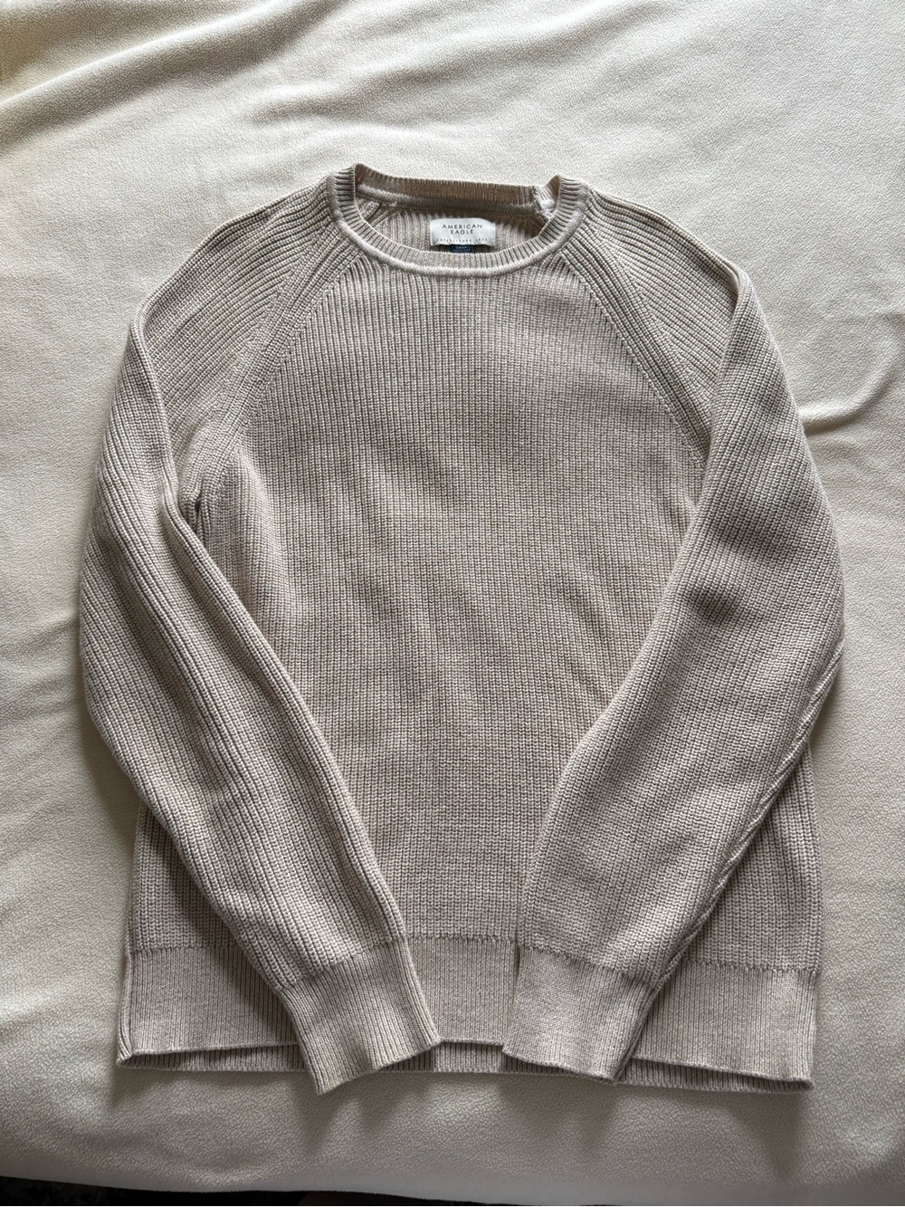 American Eagle beige cable knit sweater